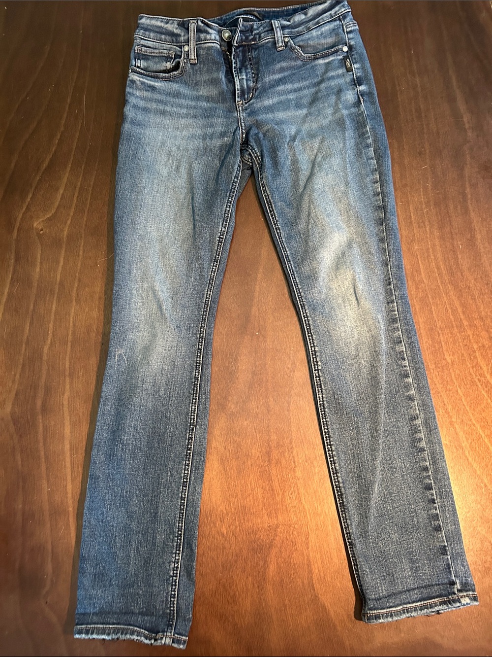 Silver Jeans Women's Skinny Faded Blue Denim
